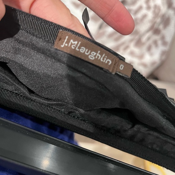 New J McLaughlin Black Vegan Leather Fringe Skirt Fun Spring Summer - Picture 8 of 8